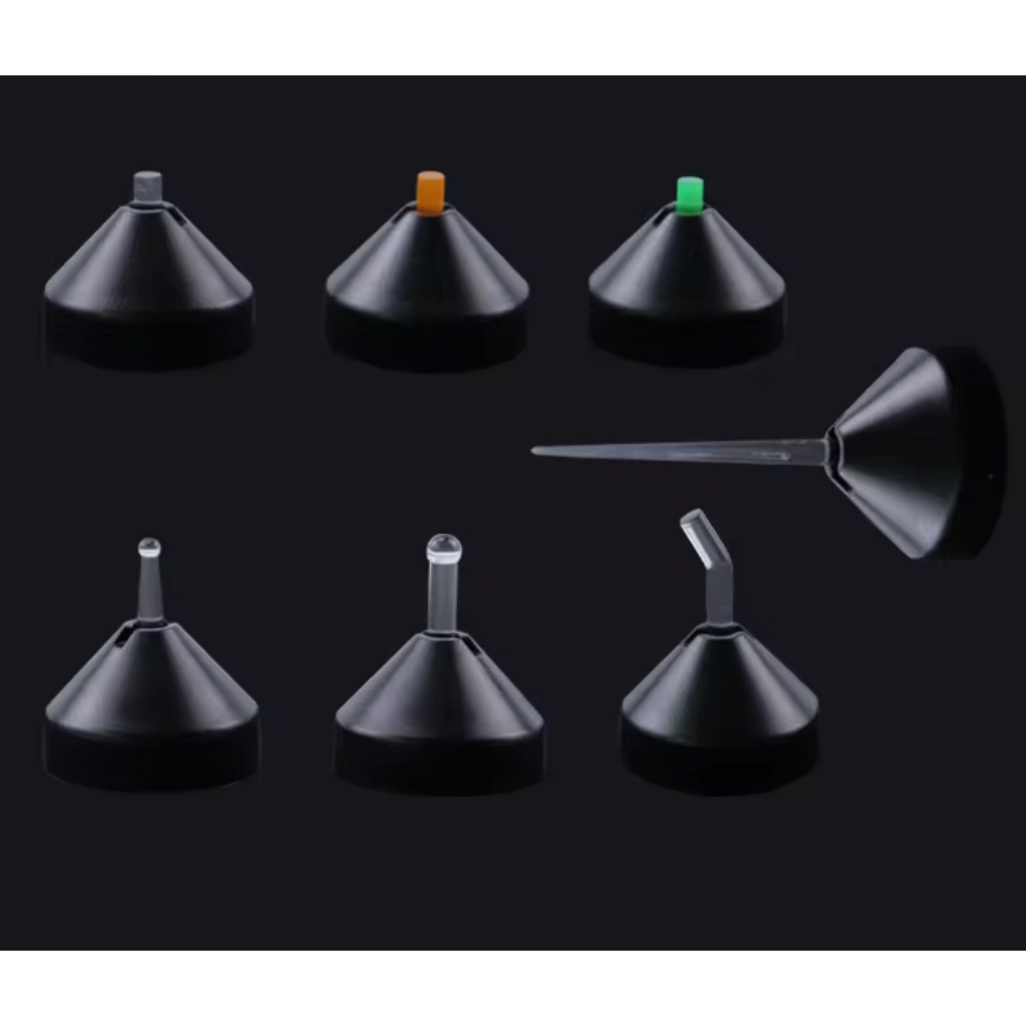7 Lentes Intercambiables Magnéticos Endoguia Para Lámpara de Fotocurado I LED