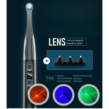 7 Lentes Intercambiables Magnéticos Endoguia Para Lámpara de Fotocurado I LED